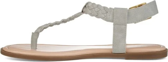 Journee Collection Women's Genevive Ankle Strap Flat Sandals Brown - Image 3