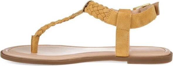 Journee Collection Women's Genevive Ankle Strap Flat Sandals Brown - Image 4
