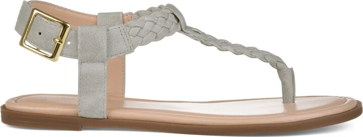 Journee Collection Women's Genevive Braided T-Strap Flat Sandals - Image 2