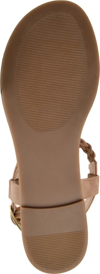 Journee Collection Women's Genevive Braided T-Strap Flat Sandals - Image 9