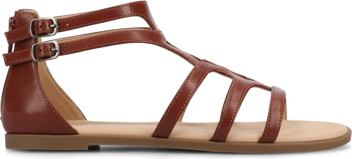 Journee Collection Women's Genneva Zipper Flat Sandals - Image 2