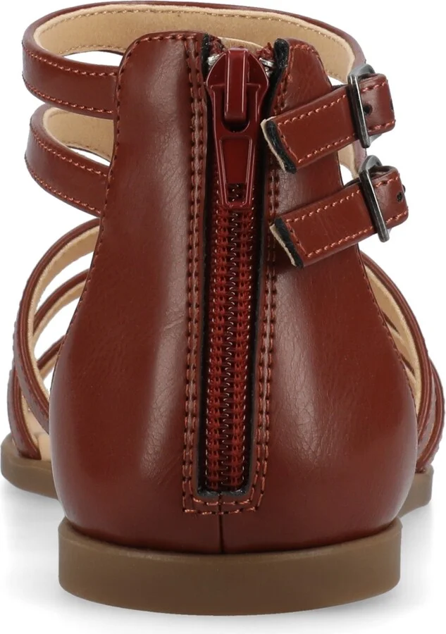 Journee Collection Women's Genneva Zipper Flat Sandals - Image 3