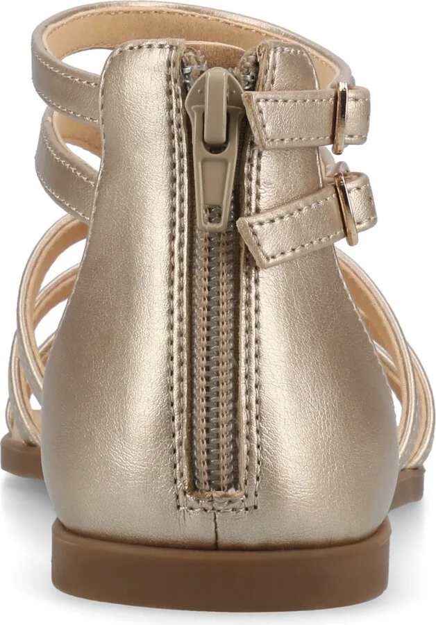 Journee Collection Women's Genneva Zipper Flat Sandals - Image 8
