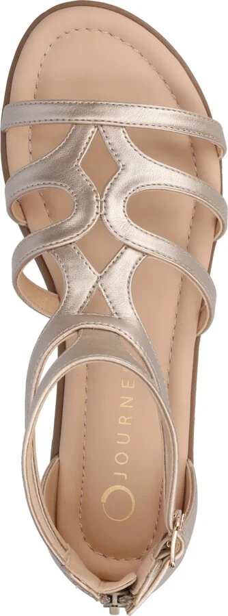Journee Collection Women's Genneva Zipper Flat Sandals - Image 9