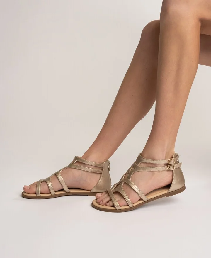 Journee Collection Women's Genneva Zipper Flat Sandals - Image 11