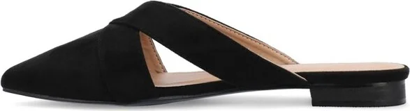 Journee Collection Women's Gerda Slip On Almond Toe Mules Flats Floral - Image 2