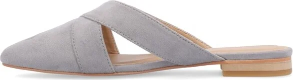 Journee Collection Women's Gerda Slip On Almond Toe Mules Flats Floral - Image 3