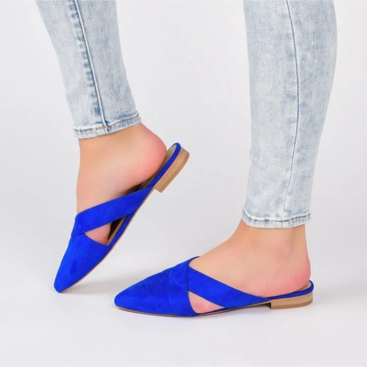 Journee Collection Women's Giada Pointed Toe Slip On Mules - Image 5