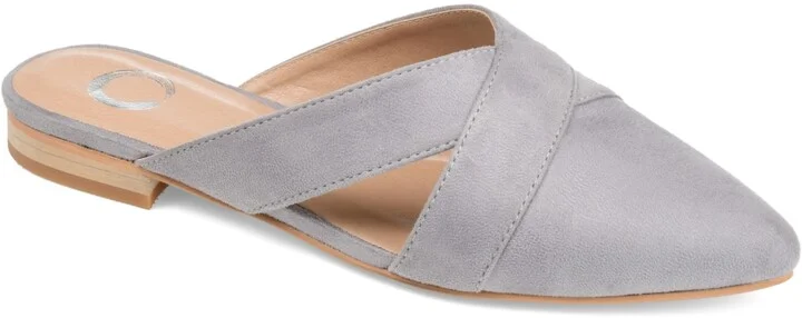 Journee Collection Women's Giada Pointed Toe Slip On Mules