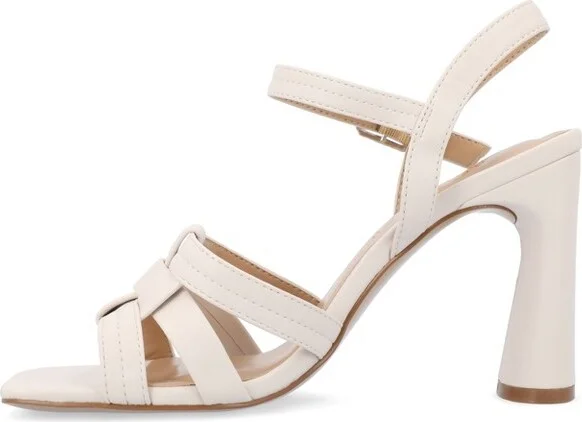 Journee Collection Women's Gibssen Ankle Strap Covered Block Heel Sandals Black - Image 6