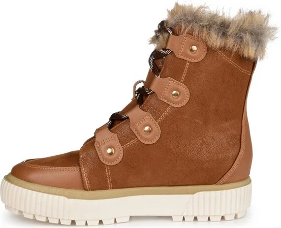 Journee Collection Women's Glacier Round Toe Winter Boots Black - Image 4