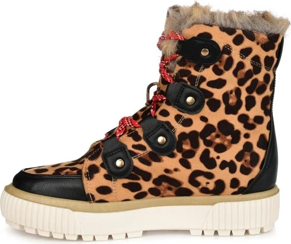 Journee Collection Women's Glacier Round Toe Winter Boots Black - Image 5