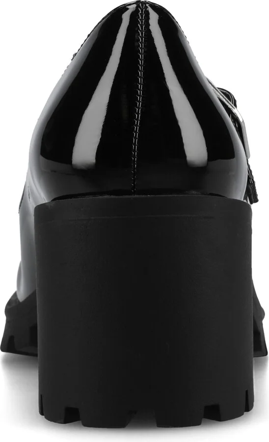 Journee Collection Women's Gladys Square Toe Mary Jane Pumps - Patent, Black - Image 3