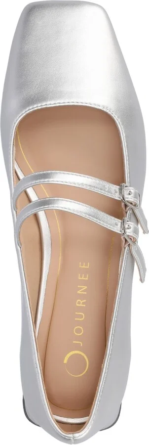 Journee Collection Women's Gredah Square Toe Double Strap Mary Jane Flats - Image 4
