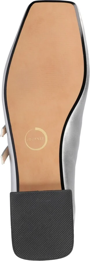Journee Collection Women's Gredah Square Toe Double Strap Mary Jane Flats - Image 5