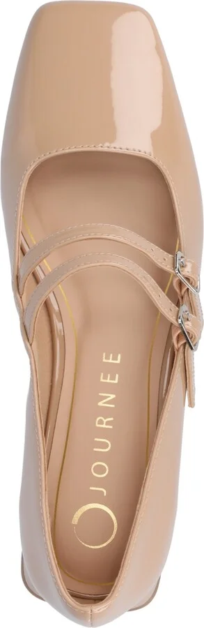 Journee Collection Women's Gredah Square Toe Double Strap Mary Jane Flats - Image 8
