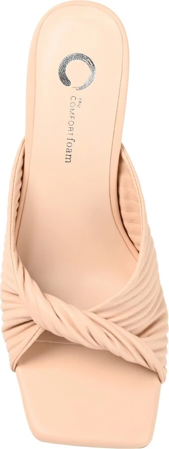 Journee Collection Women's Greer Pleated Sandals - Image 8