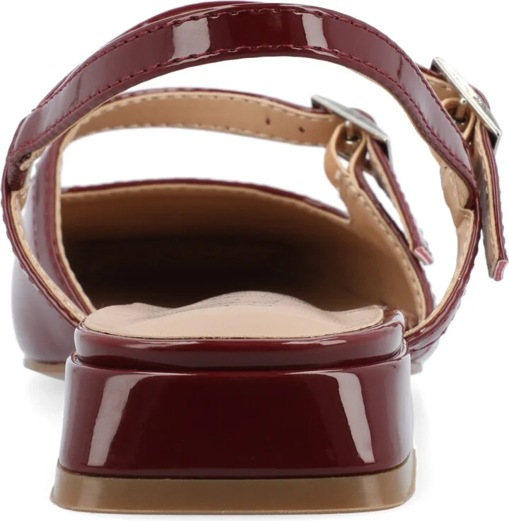 Journee Collection Women's Gretchenn Multi Strap Square Toe Mary Jane Flats - Image 7