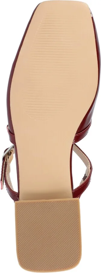 Journee Collection Women's Gretchenn Multi Strap Square Toe Mary Jane Flats - Image 9