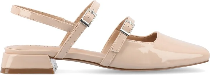 Journee Collection Women's Gretchenn Multi Strap Square Toe Mary Jane Flats - Image 10