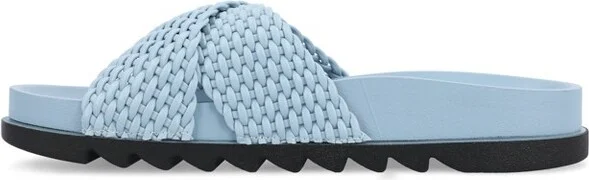 Journee Collection Women's Gretie Flatform Treaded Slide Sandal Blue - Image 2