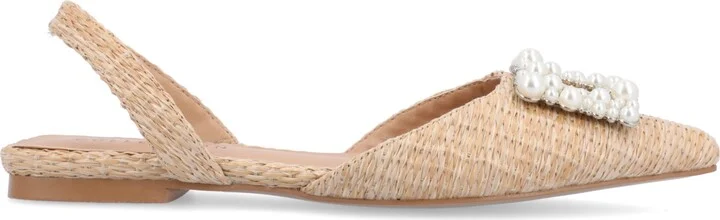 Journee Collection Women's Hannae Embellished Slingback Flats - Image 2