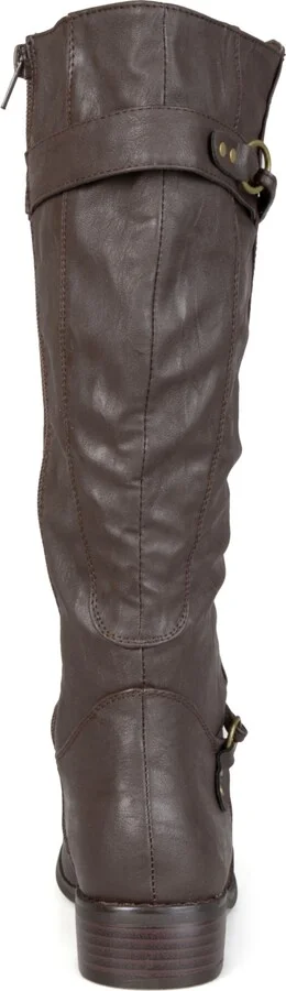 Journee Collection Women's Harley Rouched Knee High Boots - Image 4