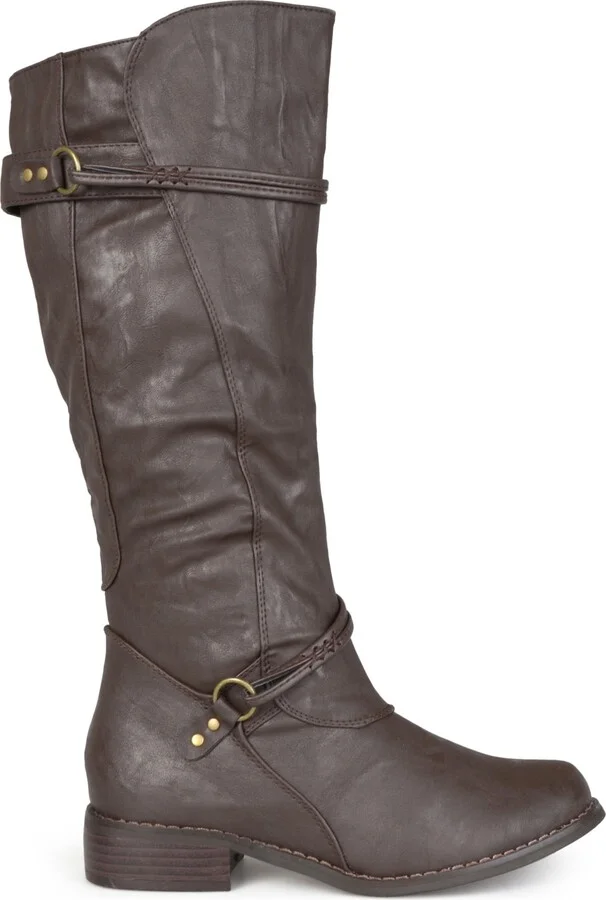 Journee Collection Women's Harley Rouched Knee High Boots - Image 5