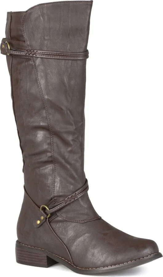 Journee Collection Women's Harley Rouched Knee High Boots - Image 6