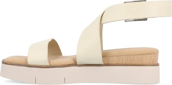 Journee Collection Women's Havalee Buckle Platform Sandals Green - Image 4