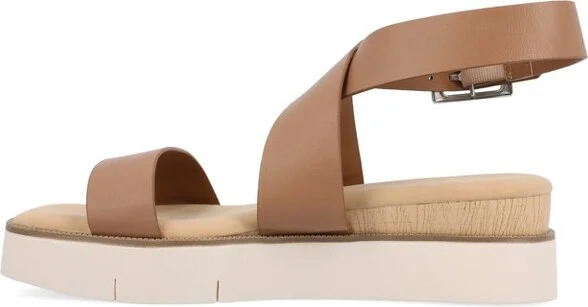 Journee Collection Women's Havalee Buckle Platform Sandals Green - Image 6