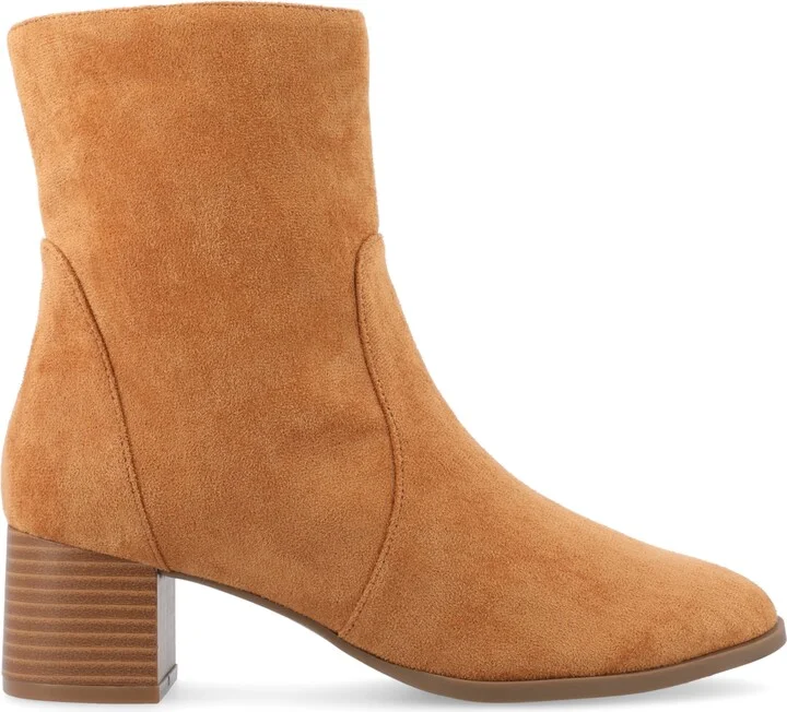 Journee Collection Women's Hayven Block Heel Almond Toe Booties - Image 2