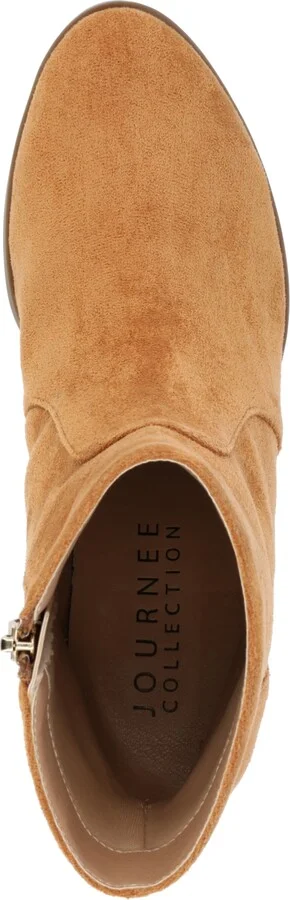 Journee Collection Women's Hayven Block Heel Almond Toe Booties - Image 4
