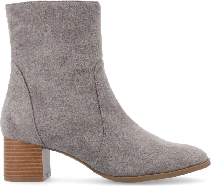 Journee Collection Women's Hayven Block Heel Almond Toe Booties - Image 7