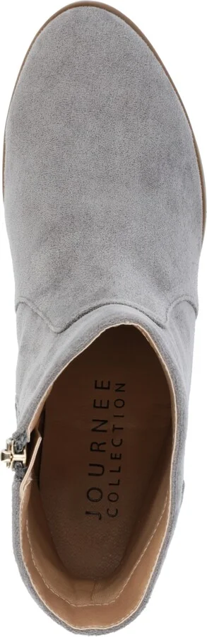 Journee Collection Women's Hayven Block Heel Almond Toe Booties - Image 9