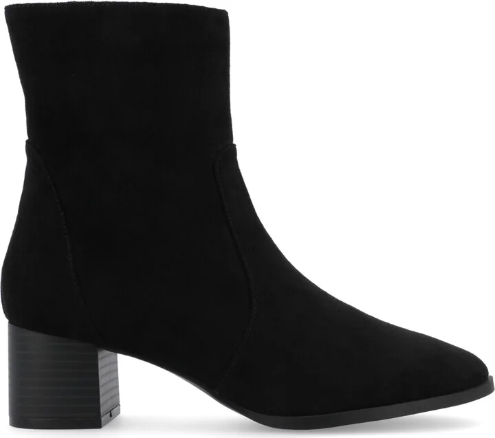 Journee Collection Women's Hayven Block Heel Almond Toe Booties - Image 11