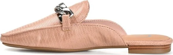 Journee Collection Women's Hazina Slip On Square Toe Mules Flats Ivory - Image 6