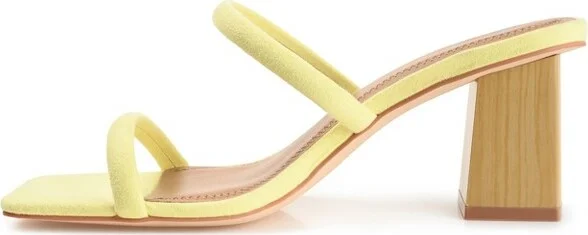 Journee Collection Women's Henrietta Open Square Toe Block Heel Sandals Sage - Image 6