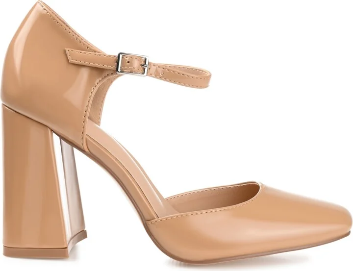 Journee Collection Women's Hesster Block Heel Ankle Strap Pumps - Image 2