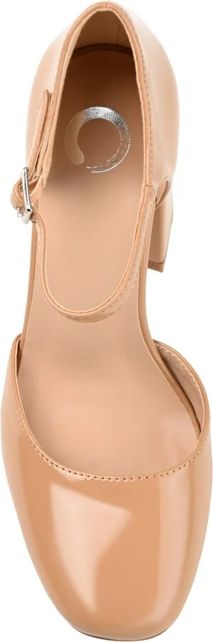 Journee Collection Women's Hesster Block Heel Ankle Strap Pumps - Image 4
