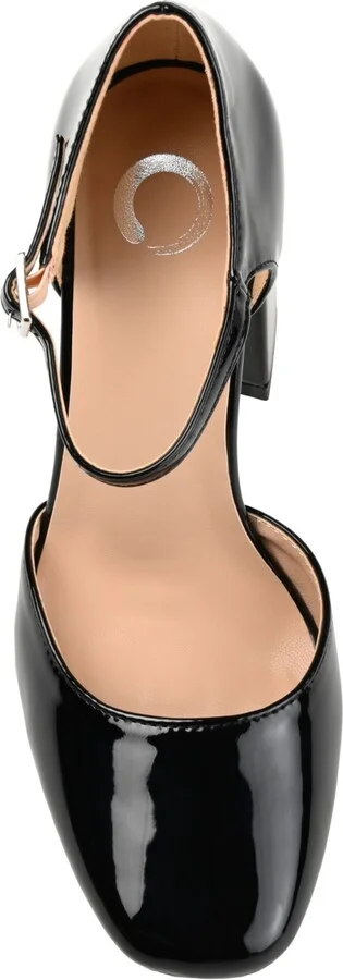 Journee Collection Women's Hesster Block Heel Ankle Strap Pumps - Image 8