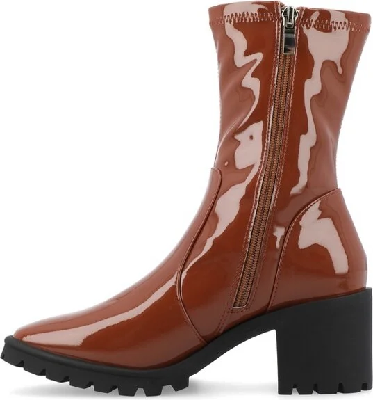 Journee Collection Women's Icelyn Booties Brown - Image 2