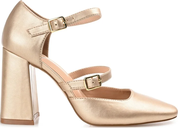 Journee Collection Women's Isadorah Double Strap Heels - Image 7
