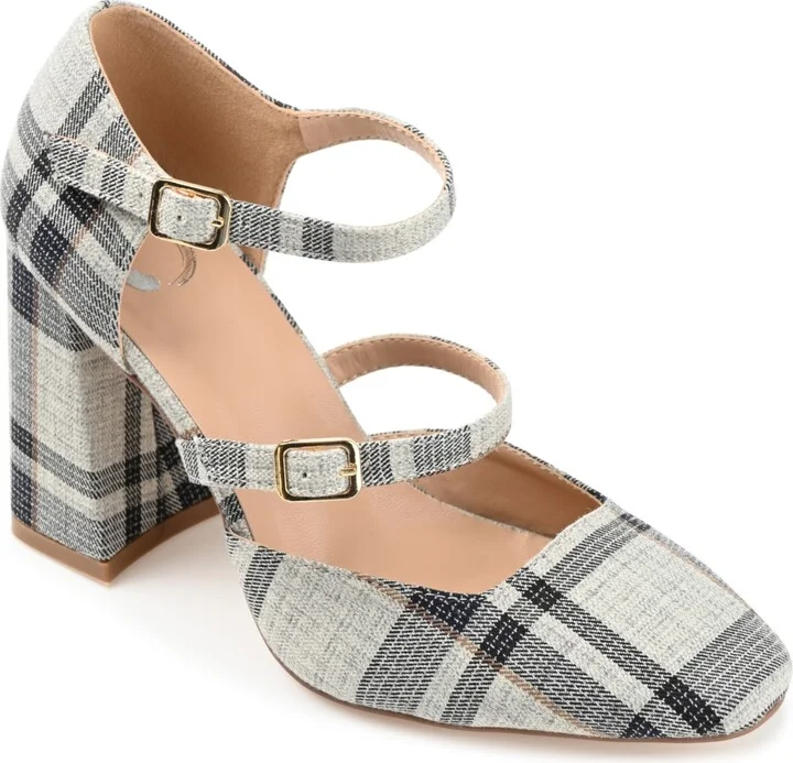 Journee Collection Women's Isadorah Double Strap Heels