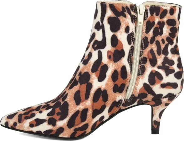 Journee Collection Women's Isobel Inside Zip Stiletto Booties Tan - Image 4