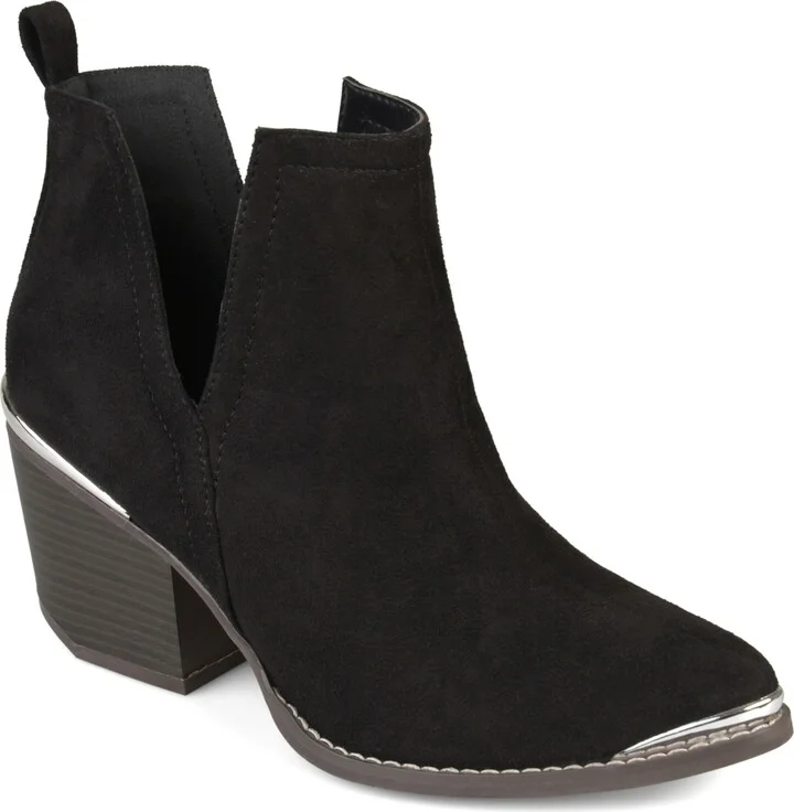 Journee Collection Women's Issla Block Heel Western Booties