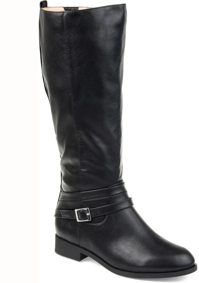 Journee Collection Women's Ivie Extra Wide Calf Knee High Riding Boots