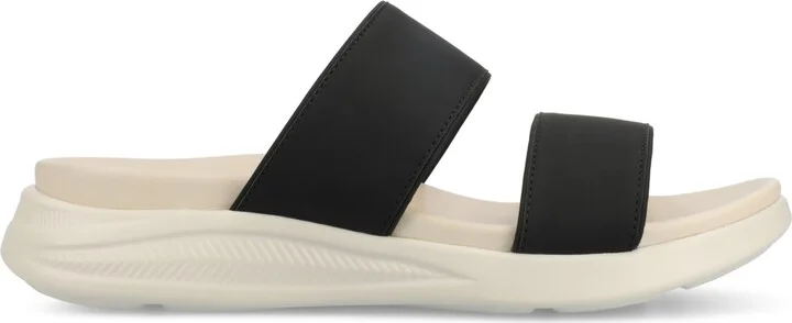 Journee Collection Women's Janis Double Band Comfort Wedge Sandals - Image 2