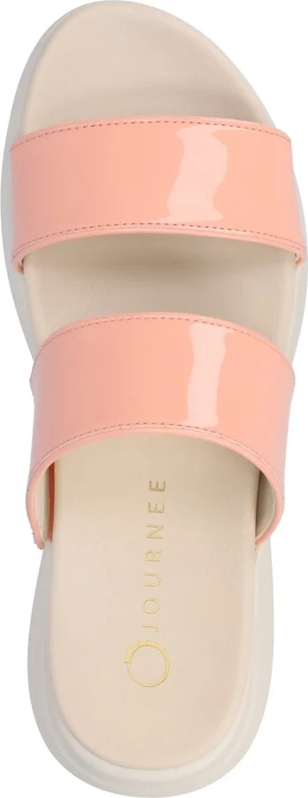 Journee Collection Women's Janis Double Band Comfort Wedge Sandals - Image 9