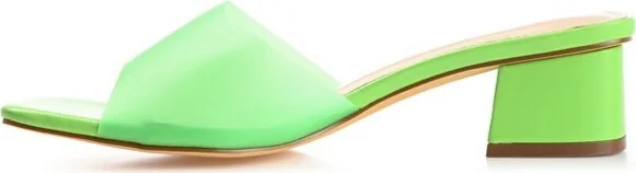 Journee Collection Women's Jaydin Slip On Block Heel Sandals Green - Image 2